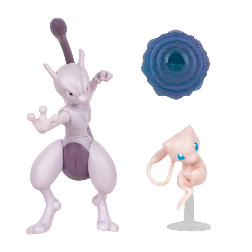 Pokemon, Figure Set 2 Pk Mewtwo And Mew