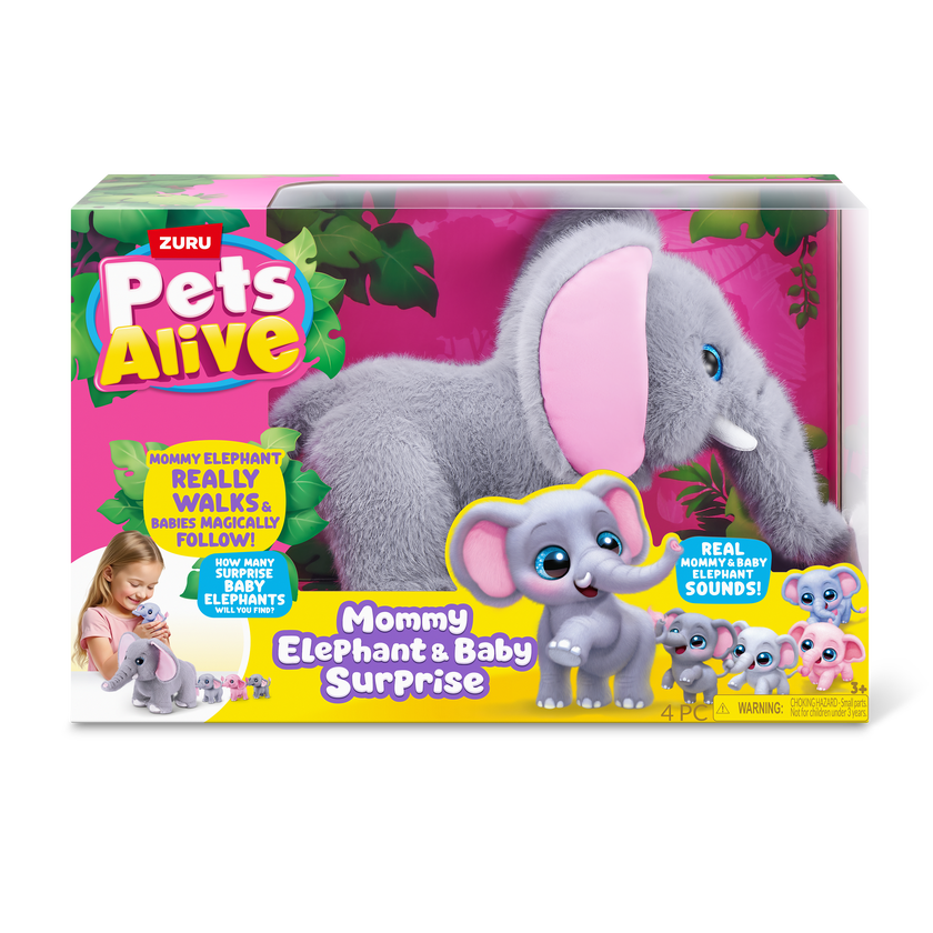 Pets Alive - Mommy & Baby Surprise Mommy Elephant