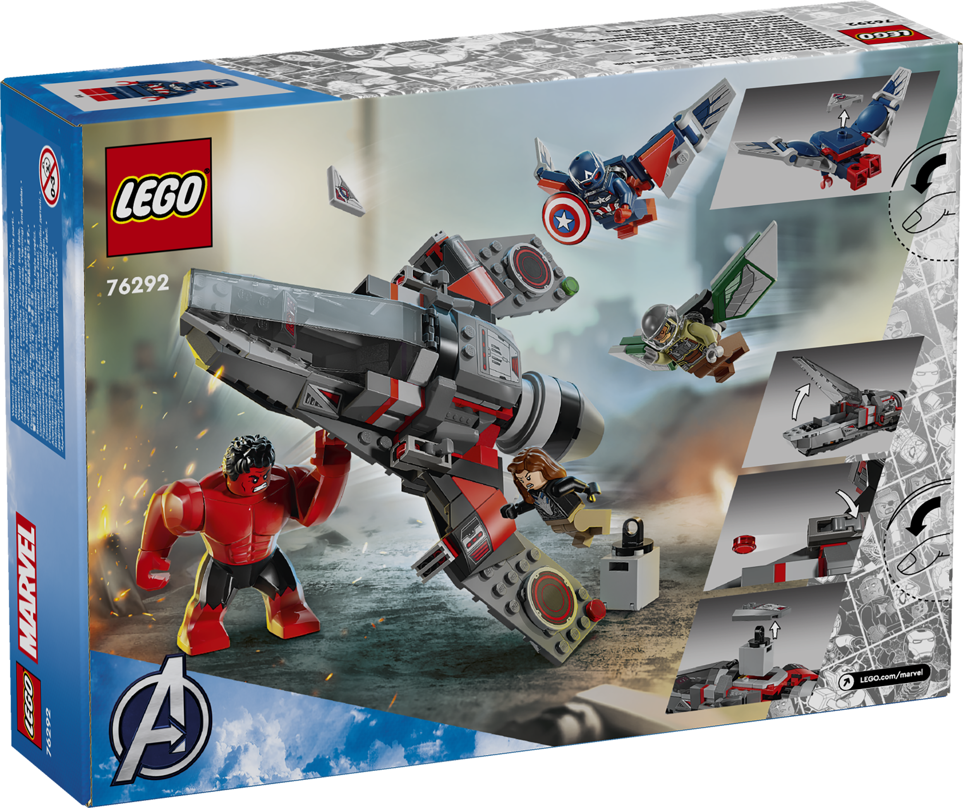 LEGO® Marvel Captain America mot Red Hulk 76292