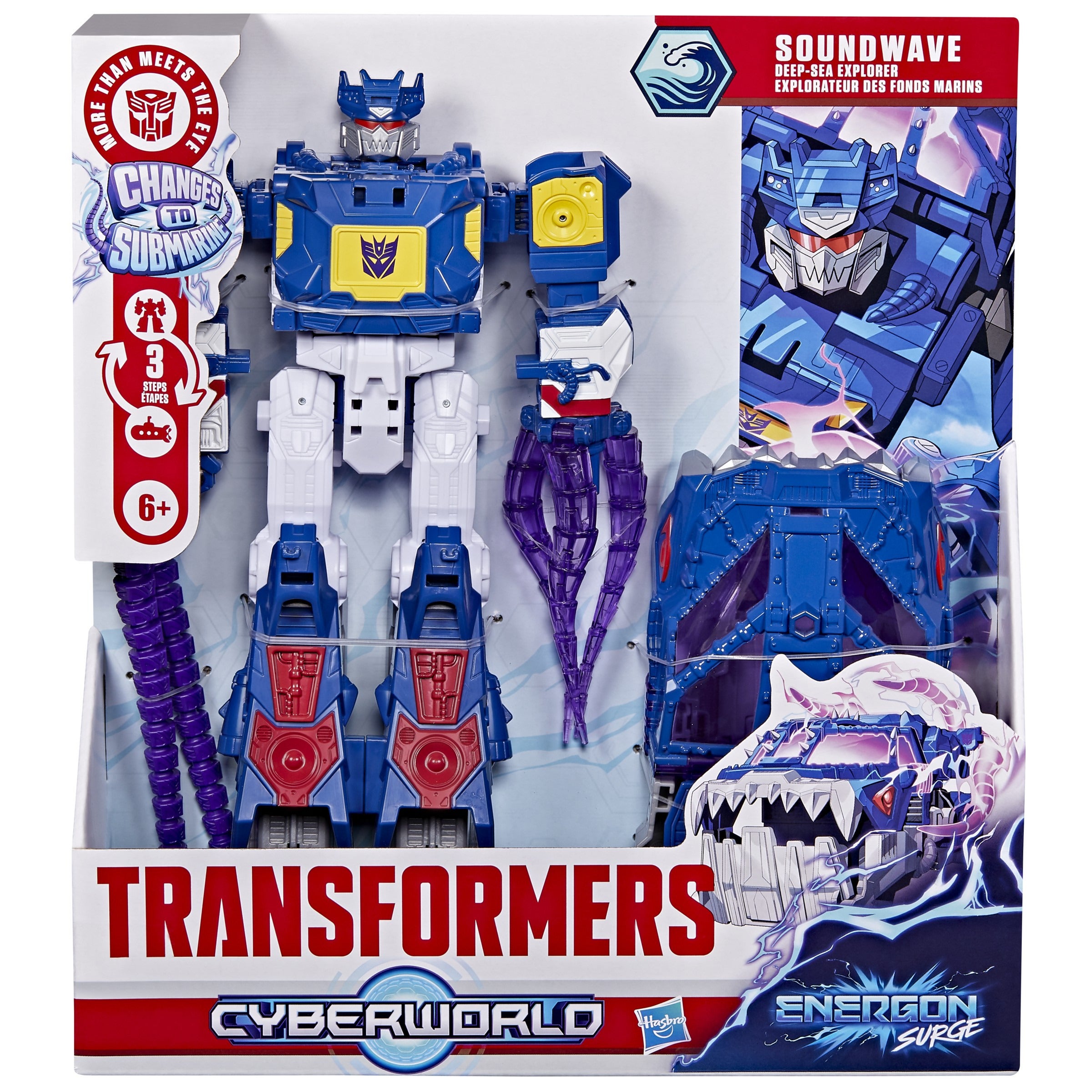 Transformers CYBERWORLD Soundwave Deep Sea Explorer 22,5 cm