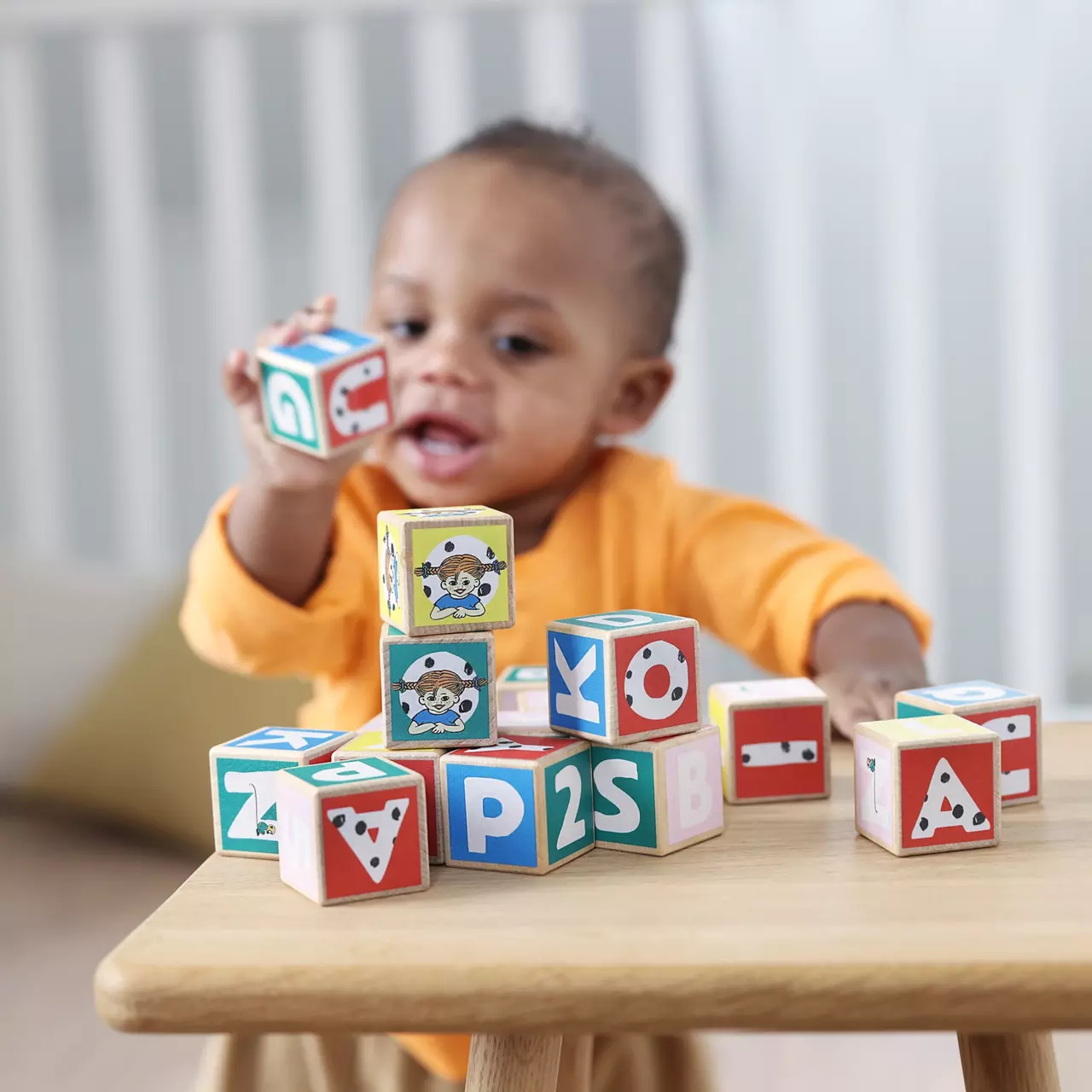 Pippi Bokstavsklossar 36 St