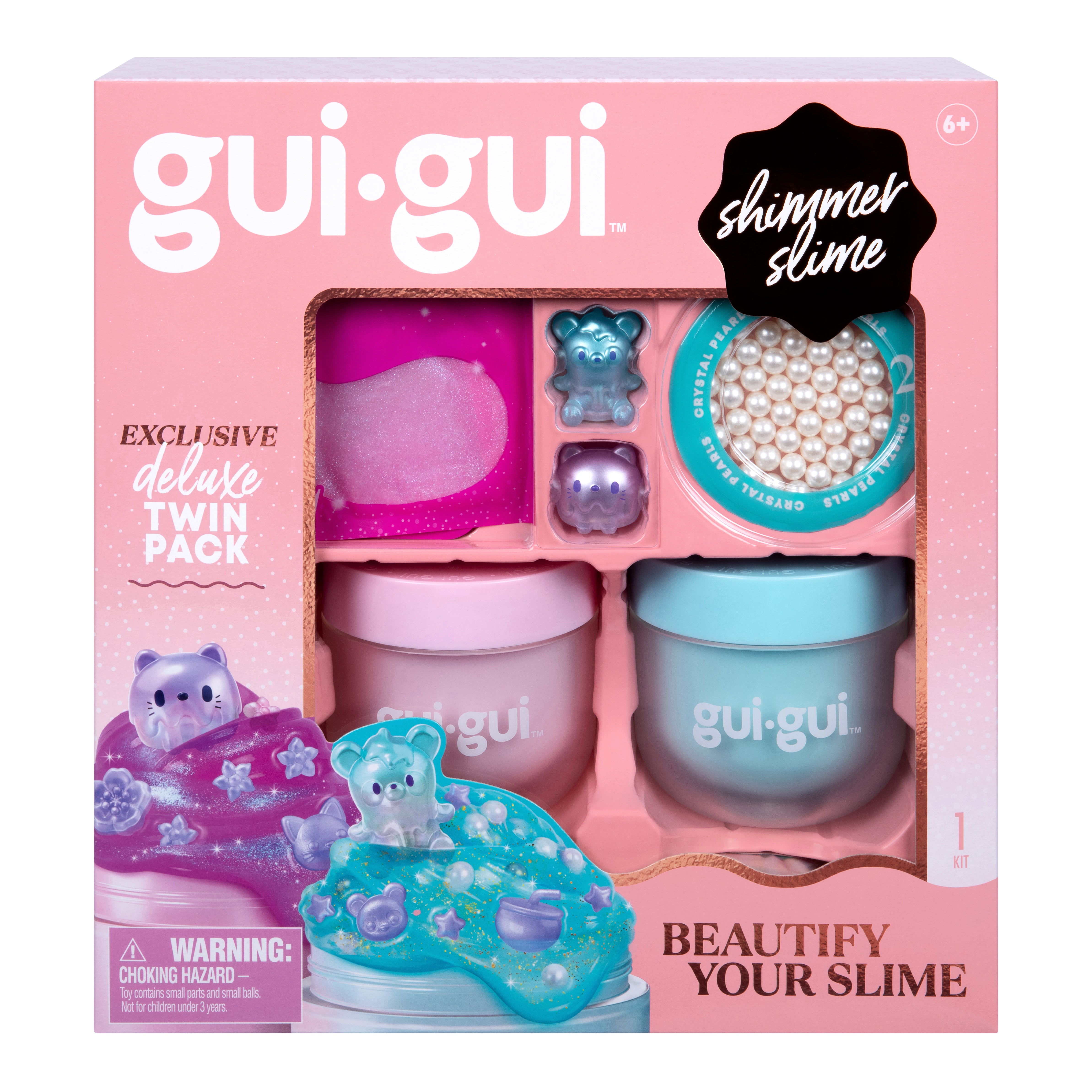 GUI GUI Deluxe 2-pack – slime med dofter och överraskningar