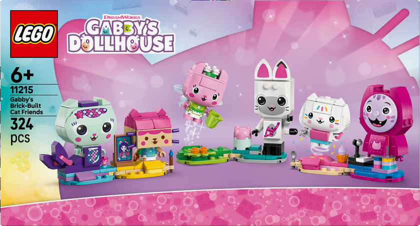 LEGO® Gabby’s Dollhouse Gabbys klossbyggda kattvänner 11215