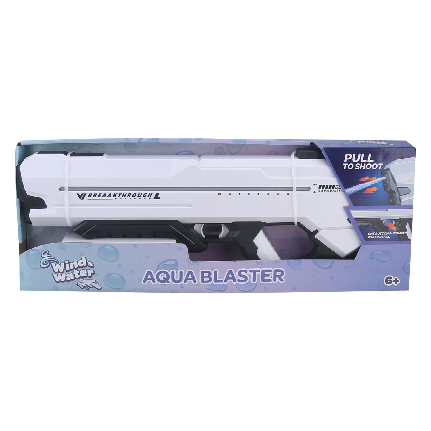 Wind&Water - Aqua Blaster m Ljus automatisk vattenpåfyllning