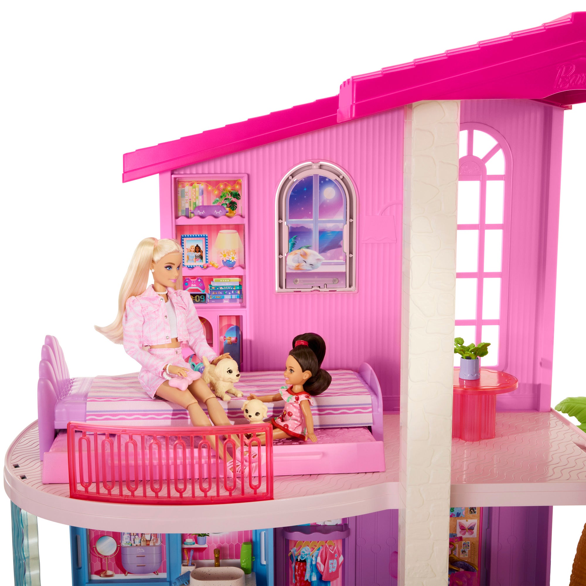 Barbie Dreamhouse med 2 hus, pooler och rutschkanor