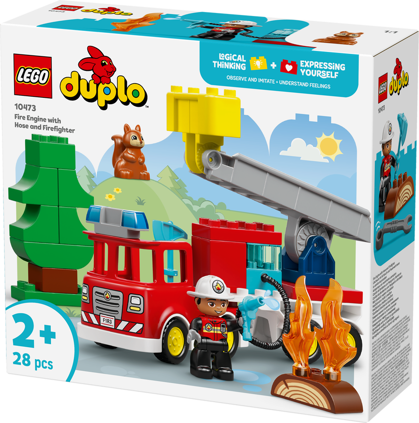 LEGO® DUPLO® Town Brandbil med slang och brandman 10473