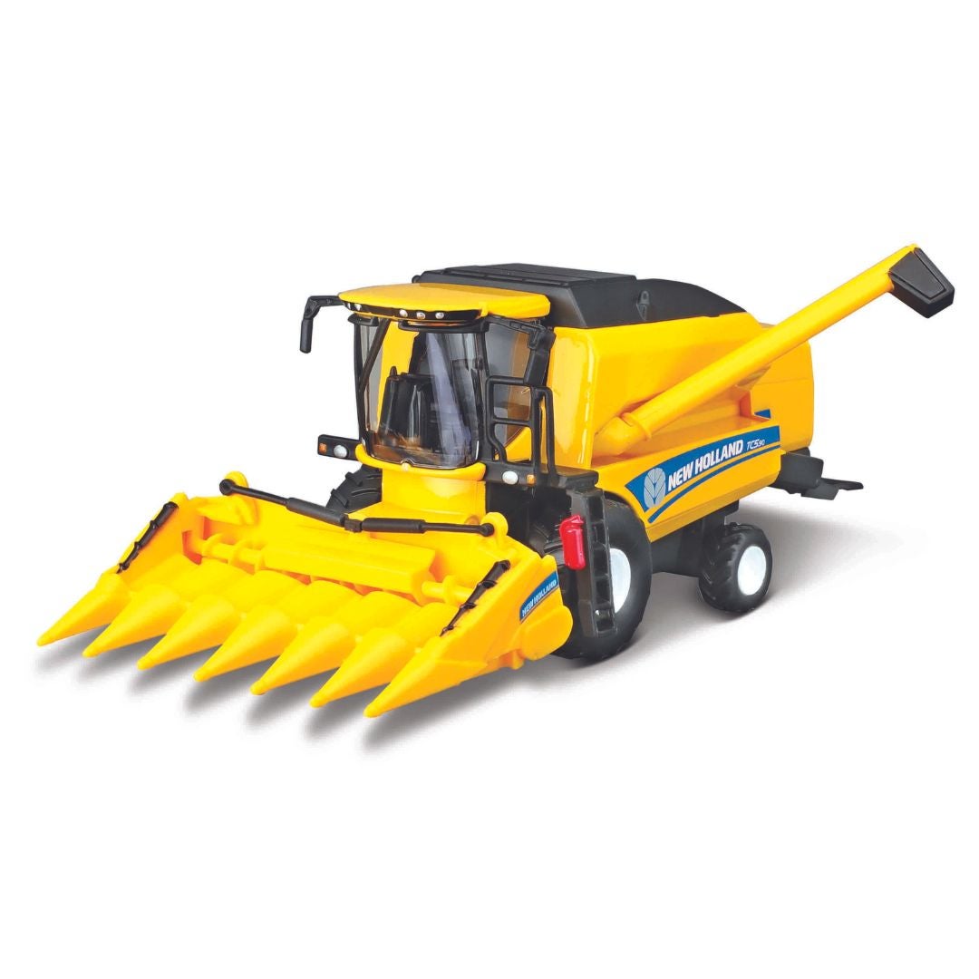 New Holland Tc5.90 Combine Harvester With Corn Header 18 cm