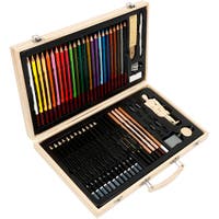 Skisse- og tegnesett, blandede farger, 1 st.