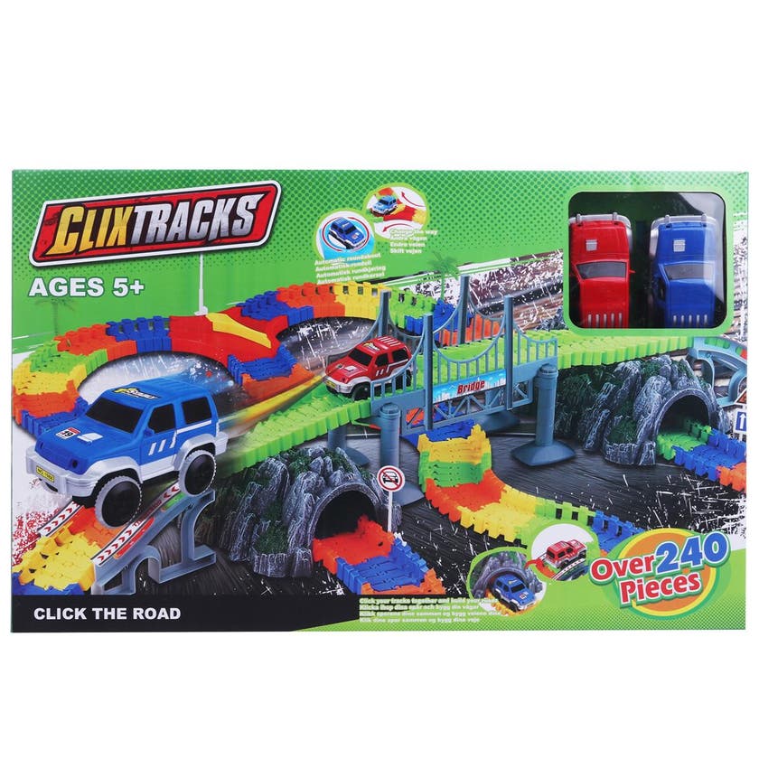 Clixtracks, Bilbana med 240 delar & 2 bilar