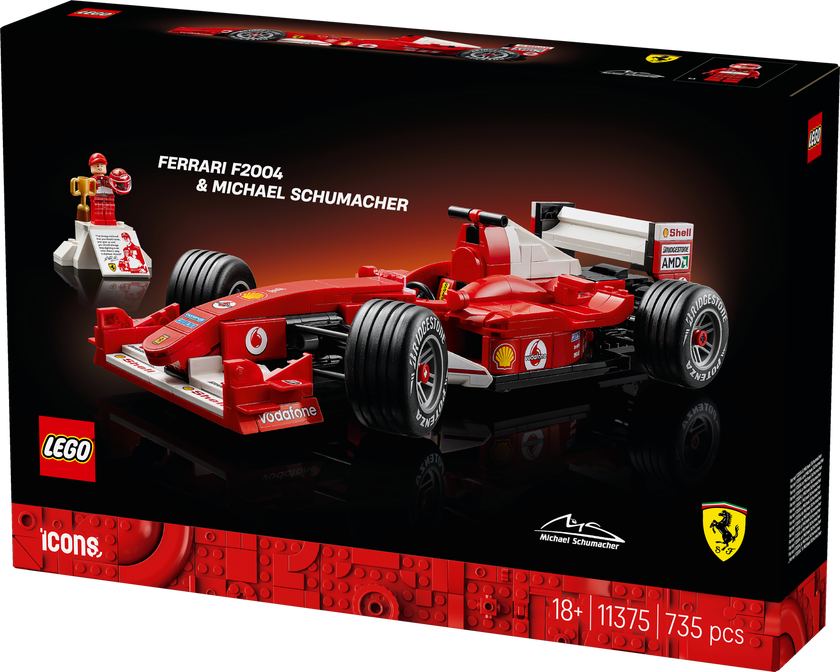LEGO® Icons Ferrari F2004 & Michael Schumacher Modellbil 11375