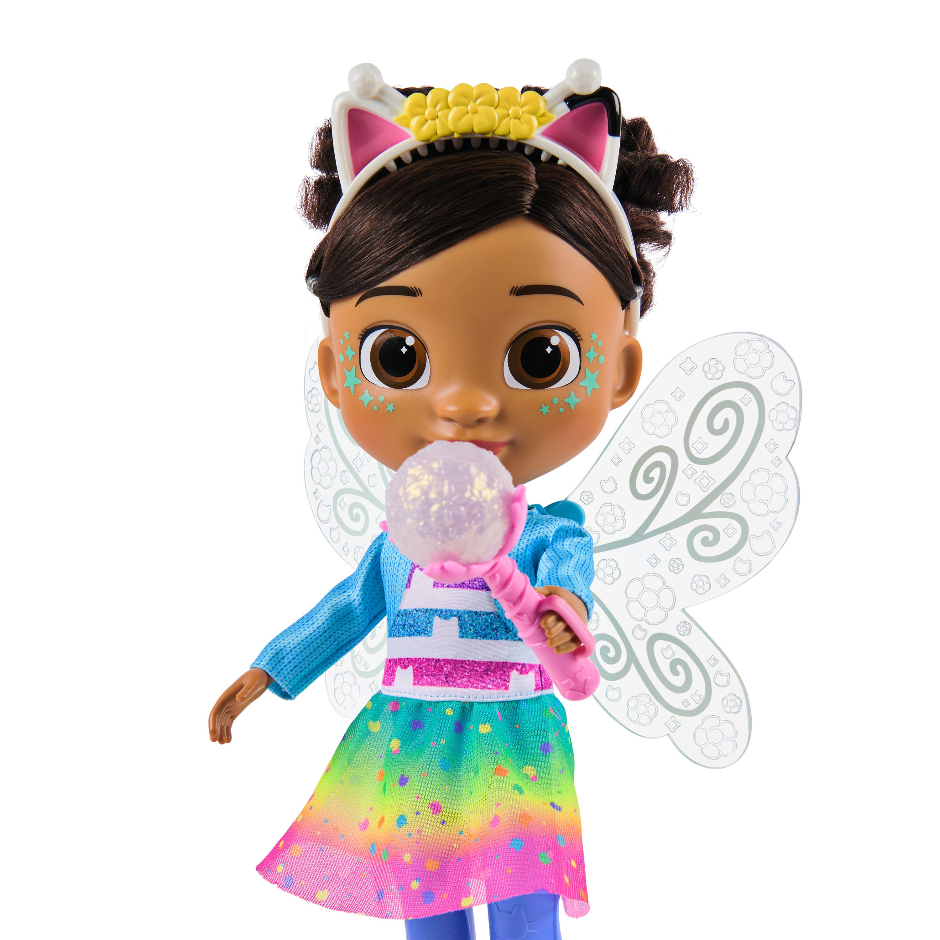 Gabby's Dollhouse Dandelion Magic Gabby-docka med lysande vingar
