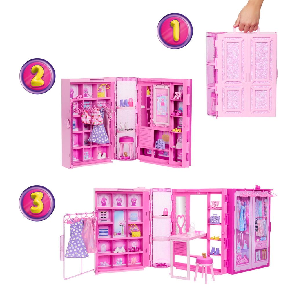 Barbie, Fashion Fun Dream Closet W Doll