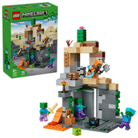 LEGO® Minecraft® Zombiehåla Byggleksak med speltema 21587