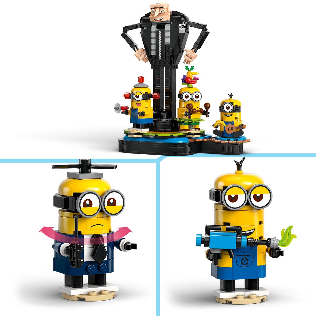 LEGO Despicable Me 75582, Klossbyggd Gru med minioner