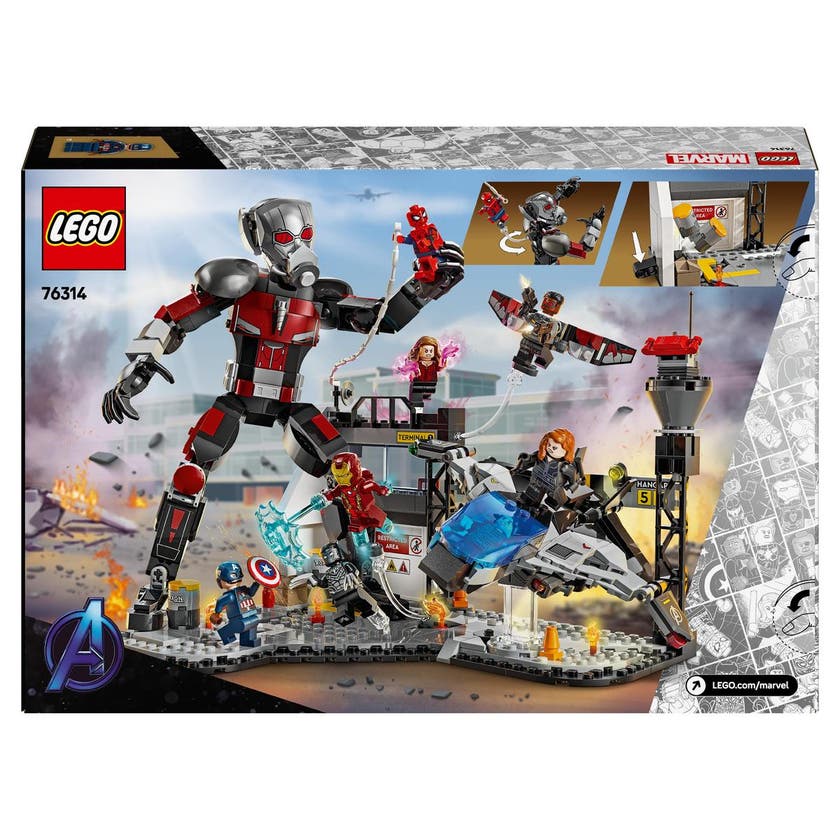 LEGO Super Heroes Marvel 76314, Captain America: Civil War actionstrid