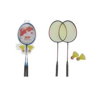 Skills, Badmintonracket 2-Pack med 2 Bollar Plasstfp med Häng