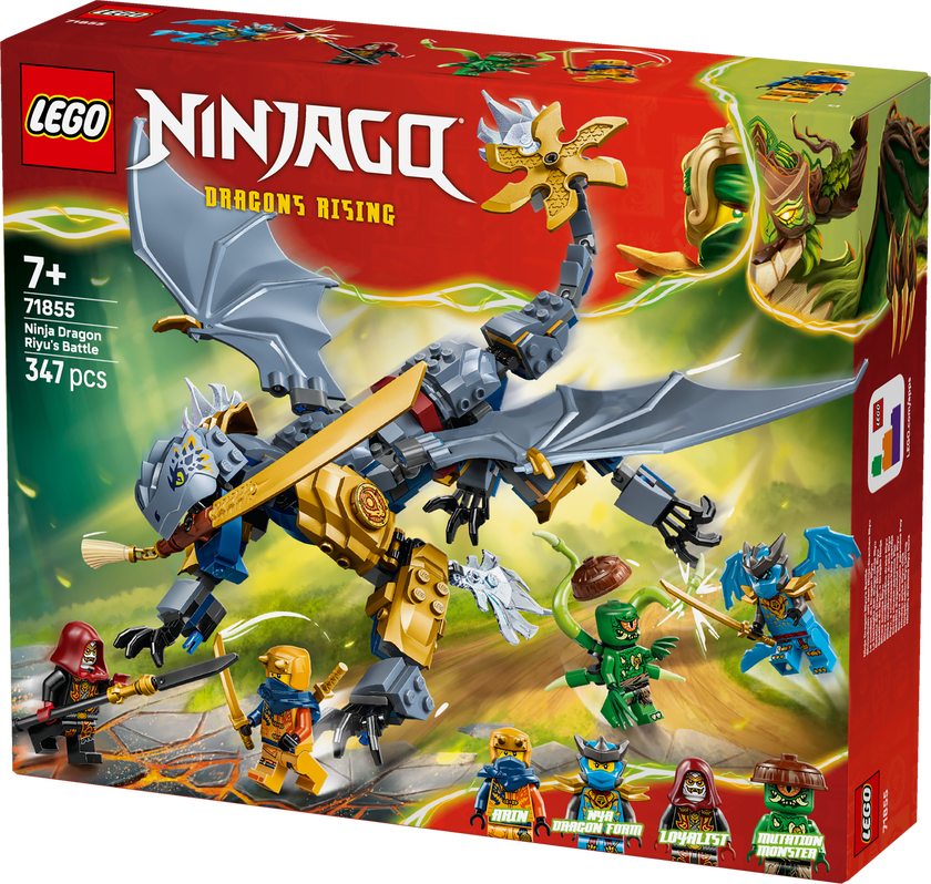 LEGO® NINJAGO® Ninjadraken Riyus strid Ninjaleksaker 71855