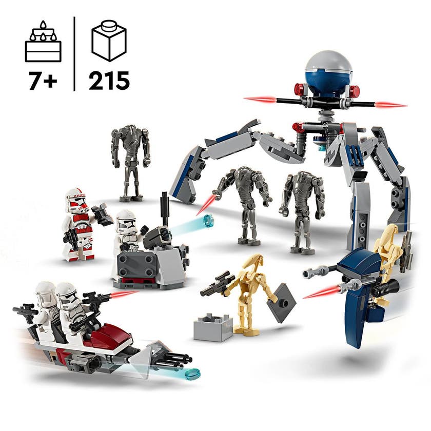 LEGO Star Wars 75372, Clone Trooper™ & Battle Droid™ Battle Pack