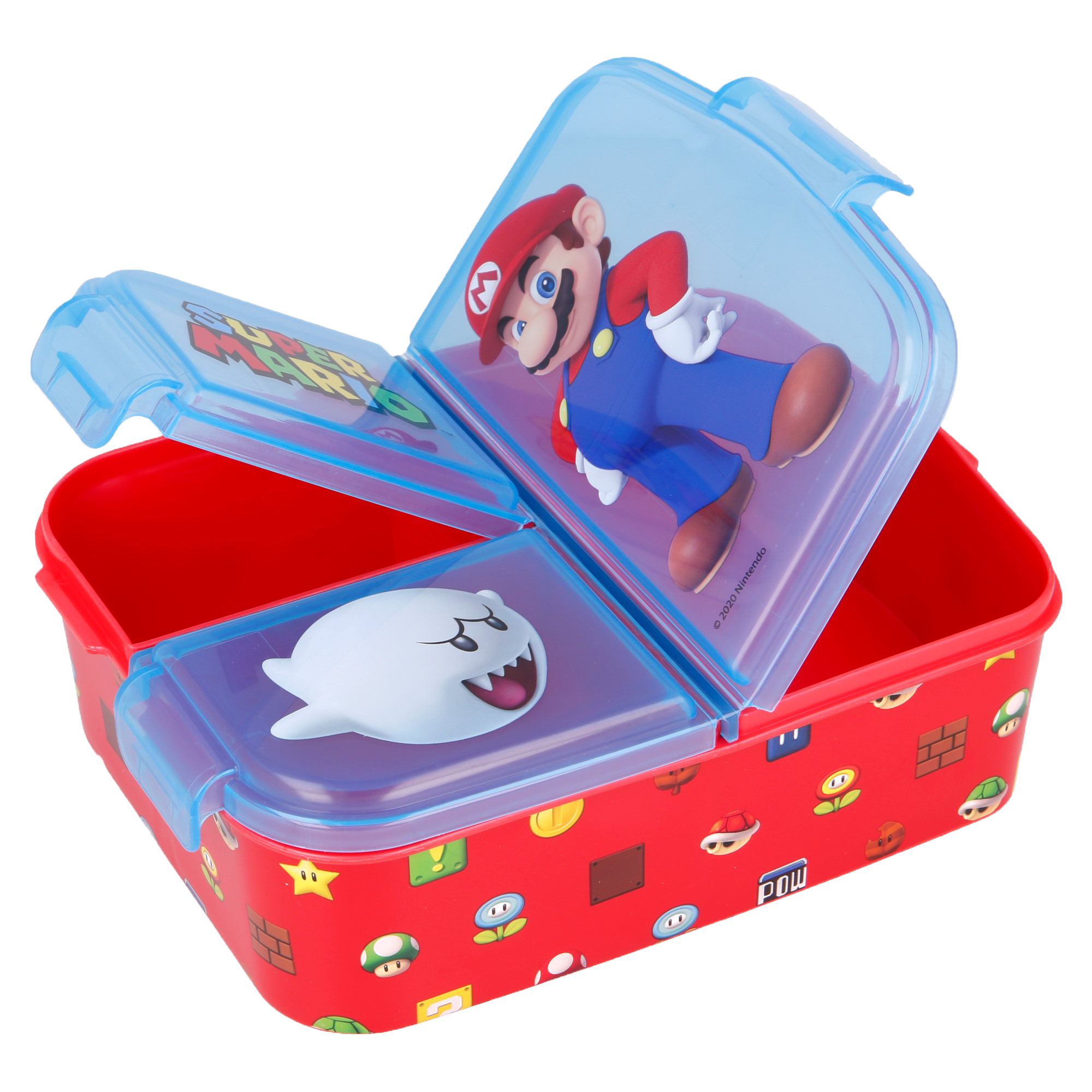 SUPER MARIO, Lunchlåda med flera fack, 18x13 cm 