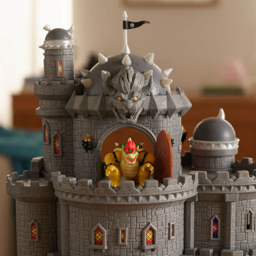 Super Mario 2 Movie 1.5in Playset Deluxe Bowsers Castle