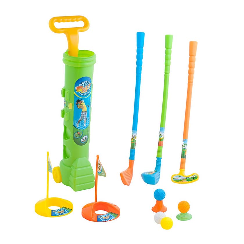 Golfset för barn från 3 år med rullvagn – Kids Sports