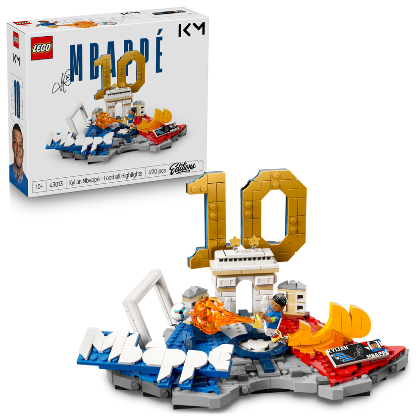 LEGO® Editions Kylian Mbappé fotbollshöjdpunkter 43013