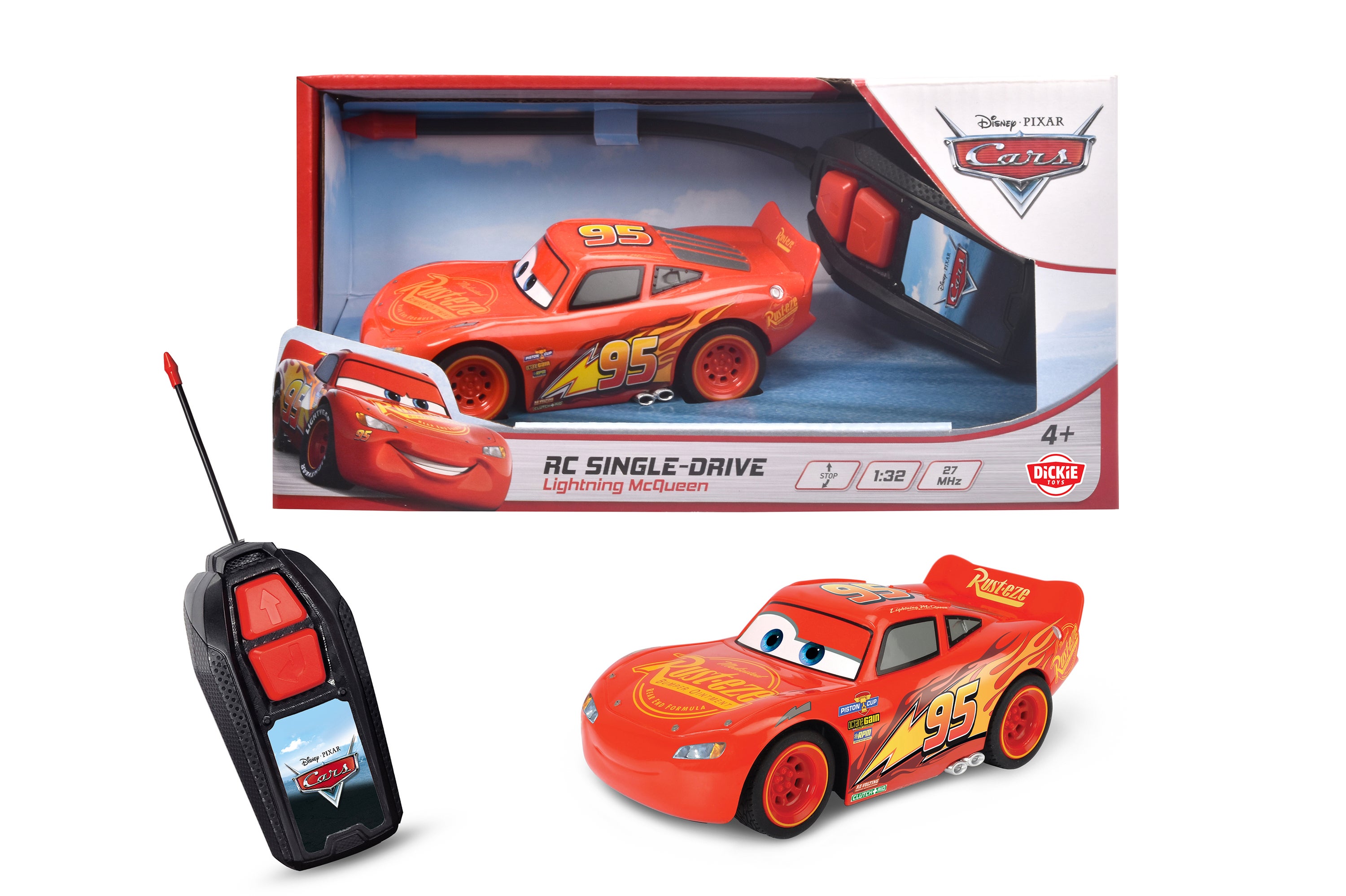 Disney Bilar Radiostyrd Blixten McQueen 1:32