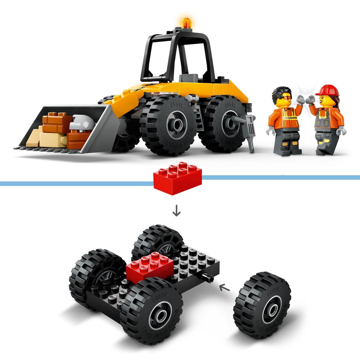 LEGO City Great Vehicles 60450, Gul hjullastare