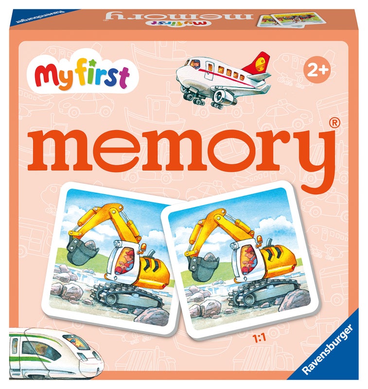 Ravensburger, My First memory® Vehicles D/F/I/NL/EN/E