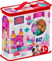 Mega Bloks Big Building Bag (60 klossar) - Pink
