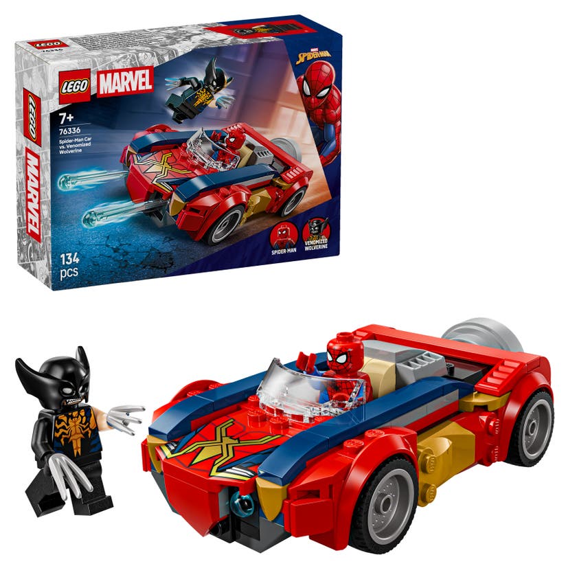LEGO® | Marvel Spider-Mans bil mot venomifierad Wolverine 76336