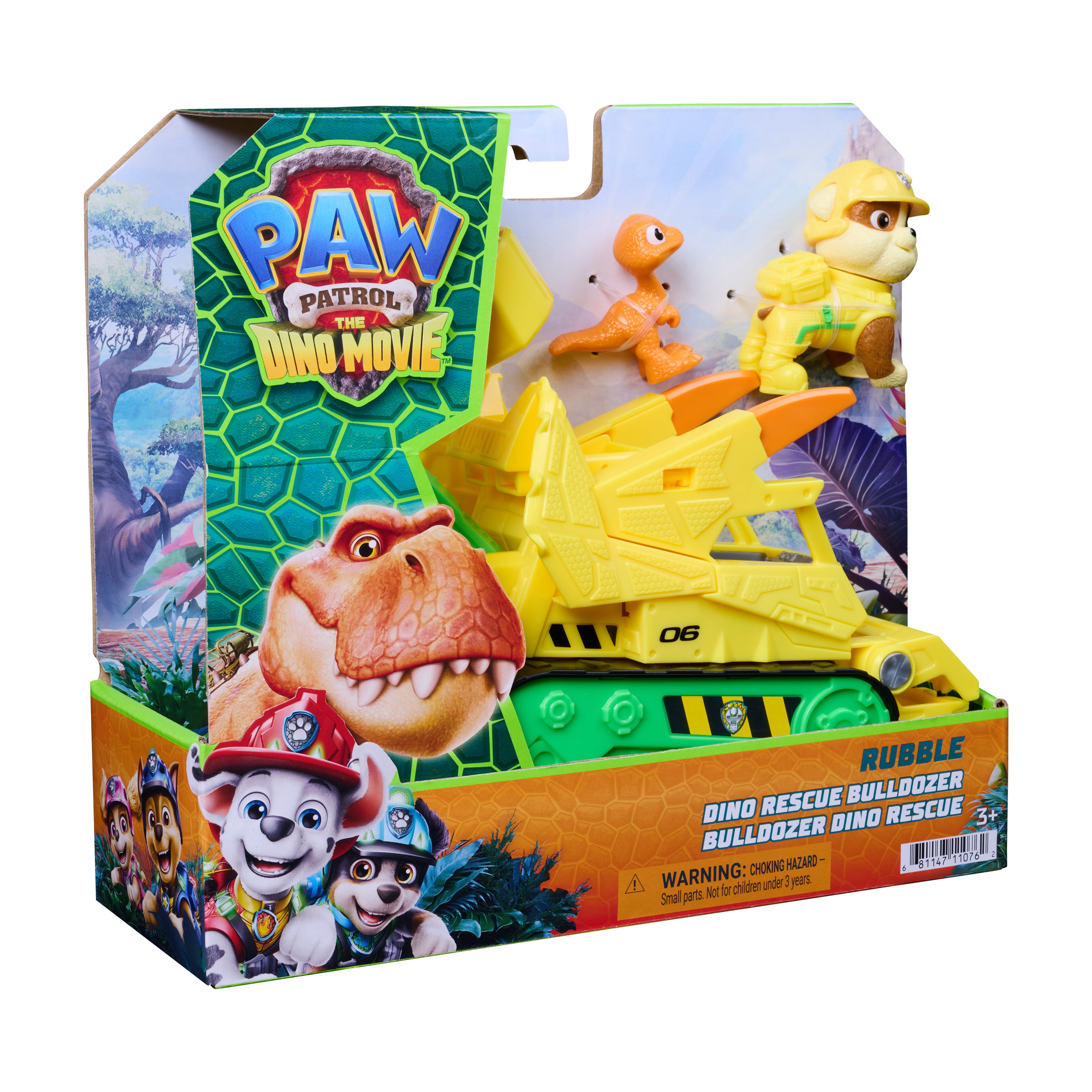Paw Patrol Movie 3 Dino-fordon Rubble