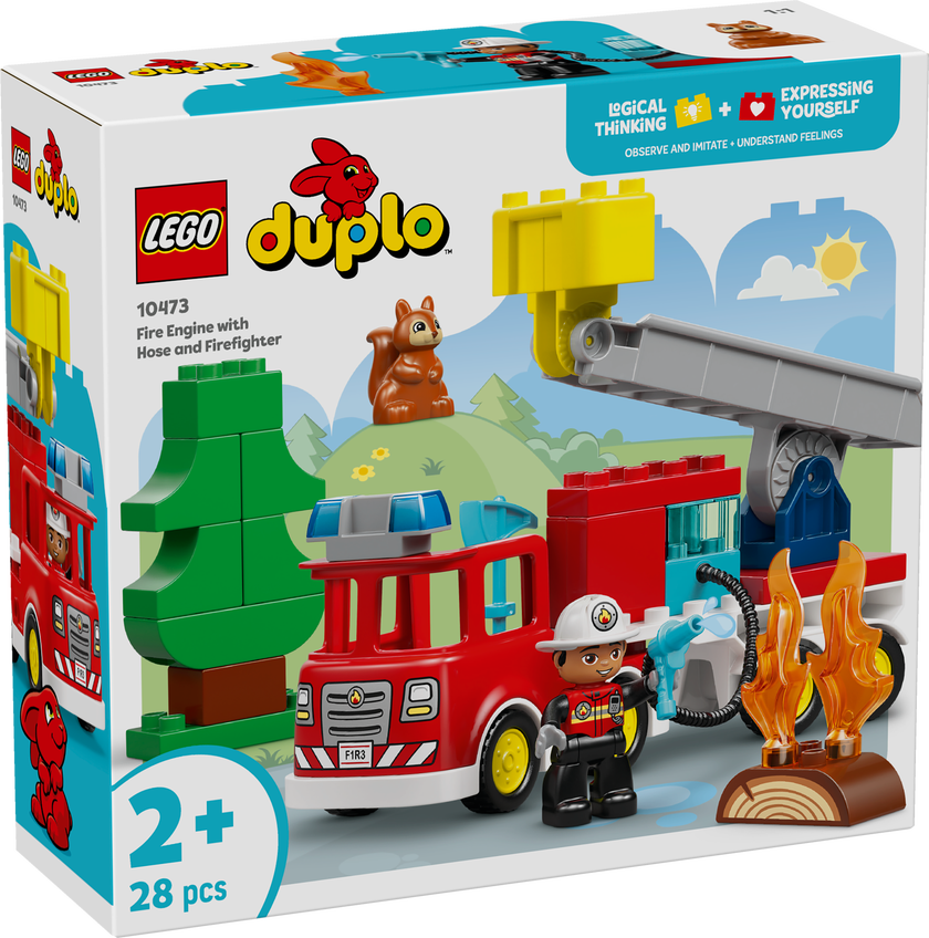 LEGO® DUPLO® Town Brandbil med slang och brandman 10473