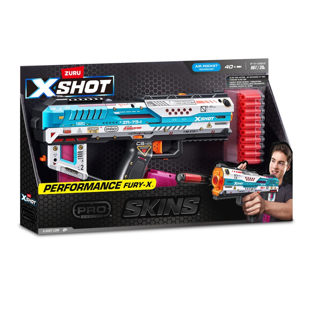 XSHOT SKINS Pro Series Fury-X Blaster med 40 pilar