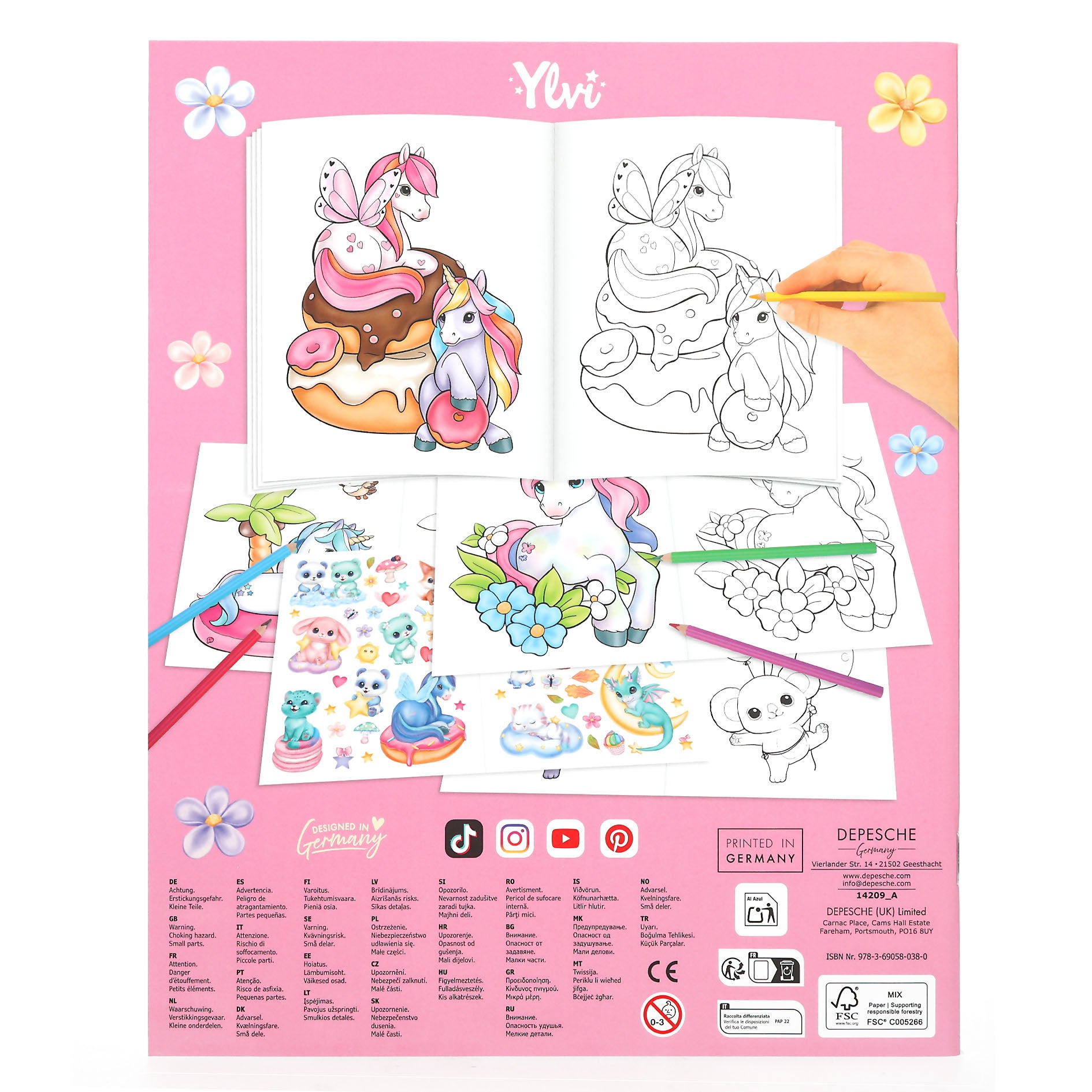 Ylvi Unicorn Målarbok 