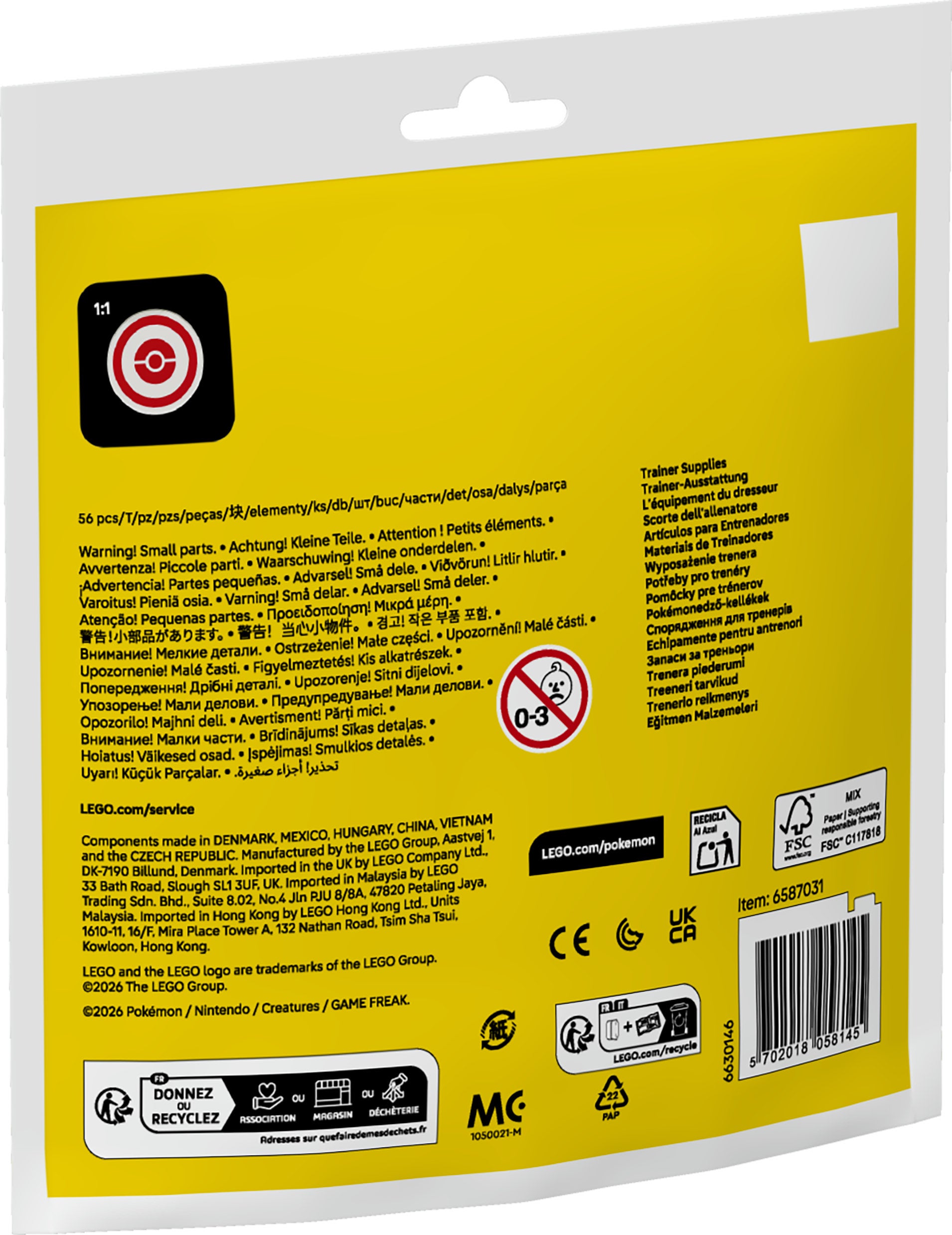 LEGO® Pokémon Tränarutrustning, 30730