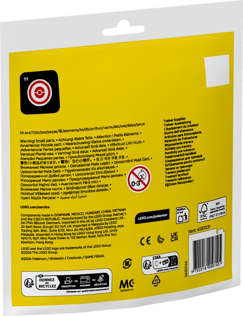 LEGO® Pokémon Tränarutrustning, 30730