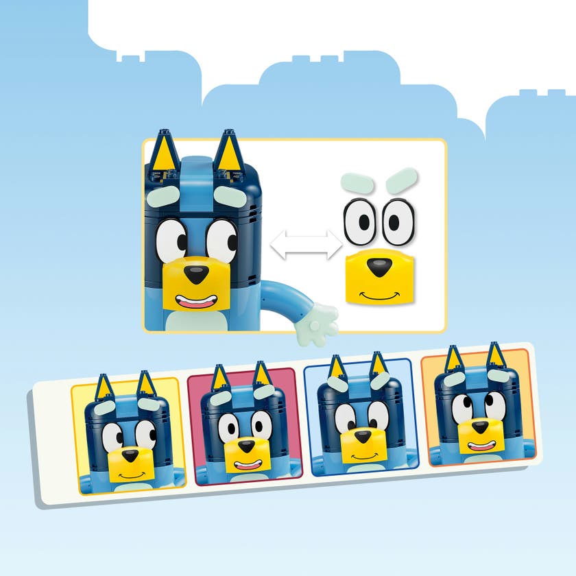 LEGO® Bluey Klossbyggd Bluey och familj Set med leksaksfigurer 11217