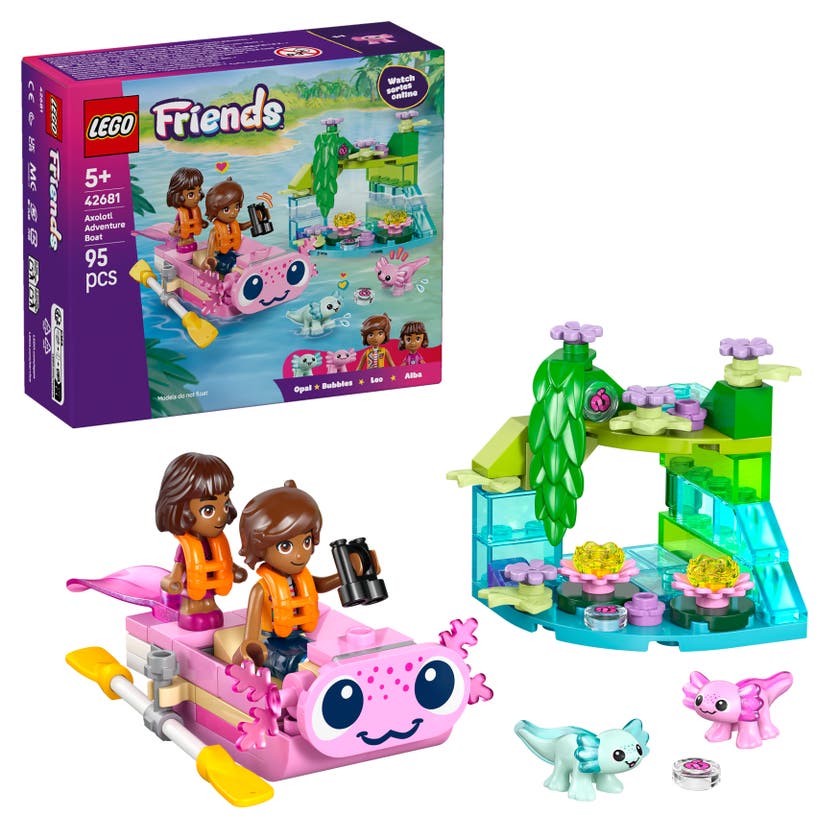 LEGO® Friends Äventyrsbåt med axolotler 42681