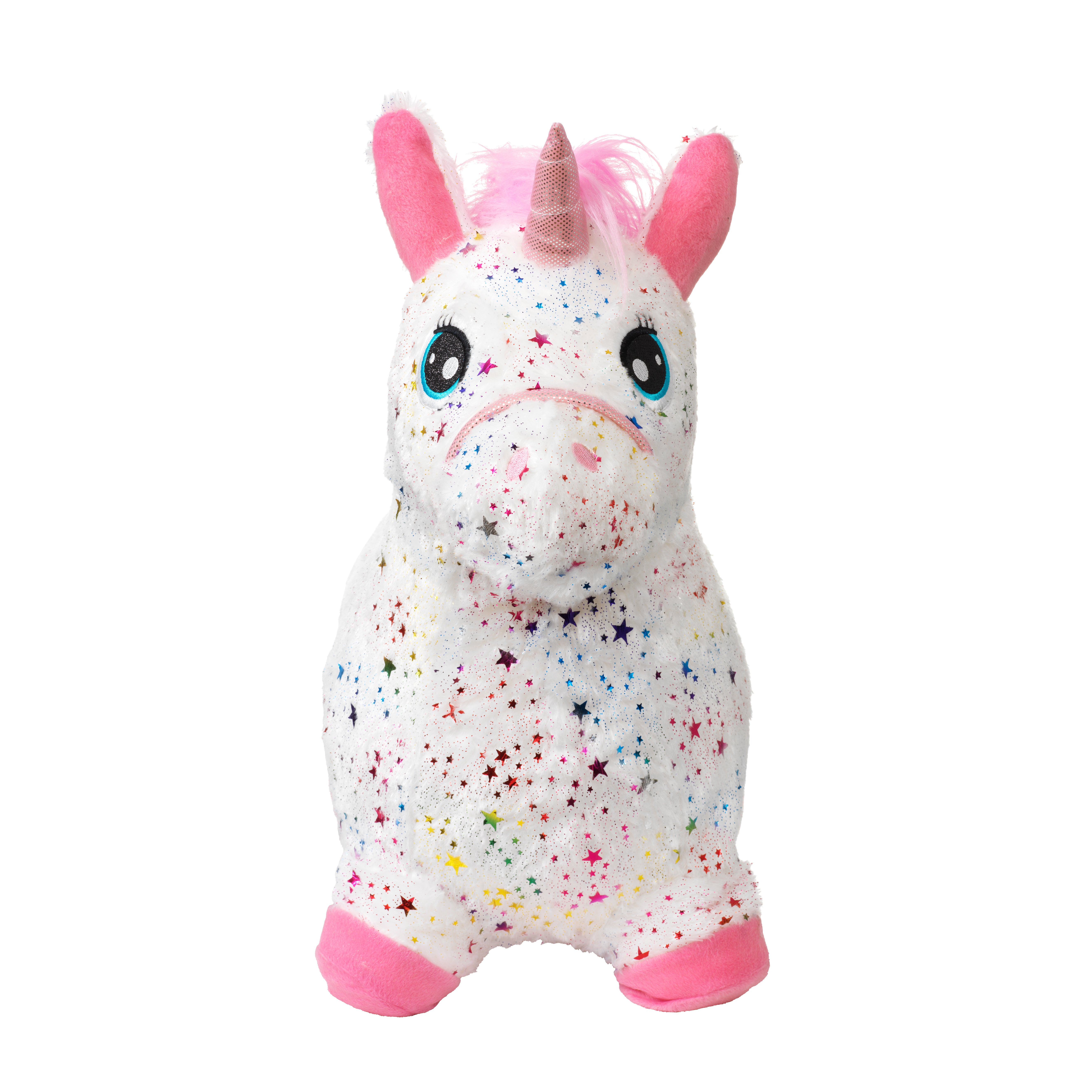 KREA Hop and Bounce Enhörning med rosa hår