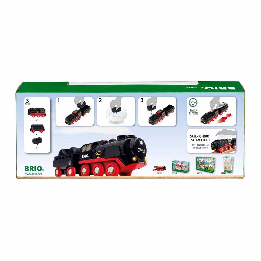 BRIO 33884, Ånglok Batteridrivet tåg med ånga