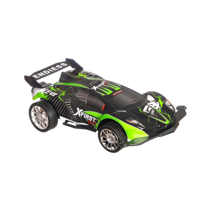 Fusion, R/C 1:16 Sportbil med belysning, grön