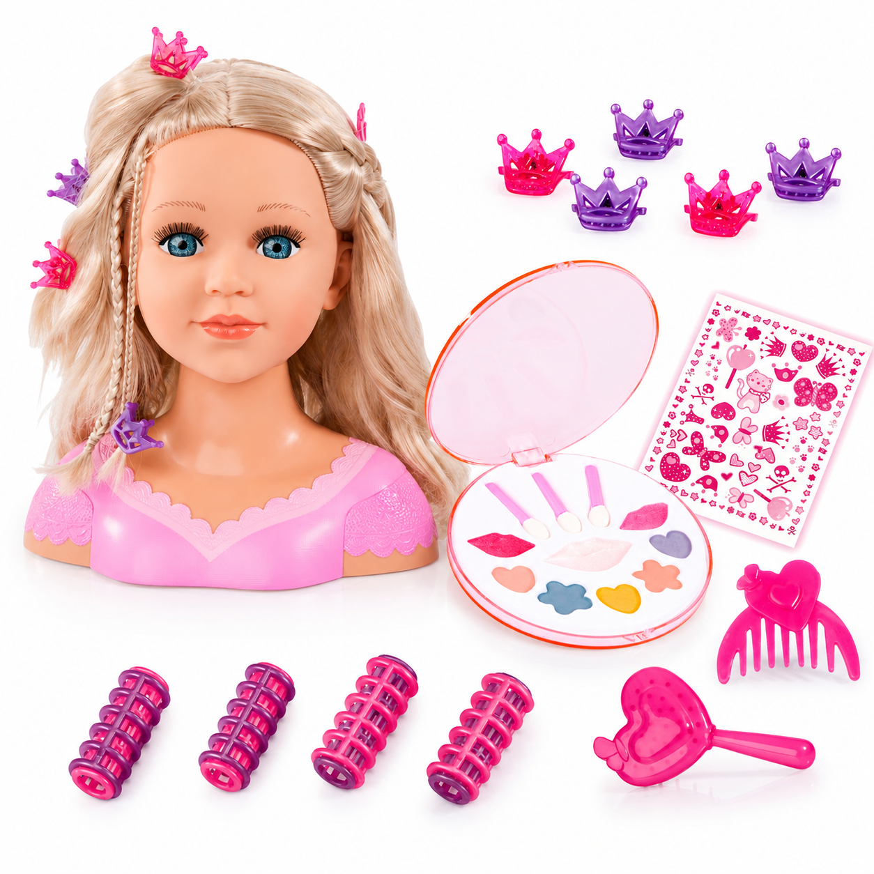Sminkhuvud för styling och sminkning från 6 år – Charmed by Heart