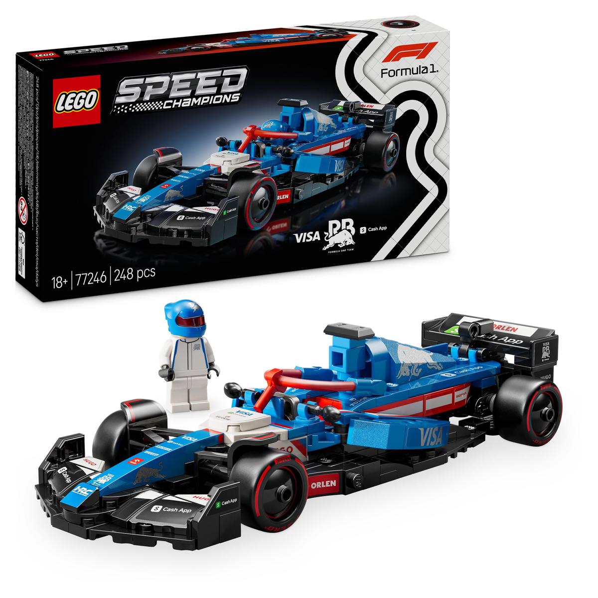 LEGO Speed Champions 77246, Visa Cash App RB VCARB 01 F1® Race Car