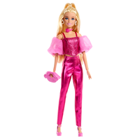 Barbie Deluxe Style-docka – Rosa Metallic