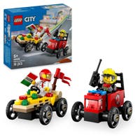 LEGO City Great Vehicles 60458, Pizzabil mot brandbil – racingpaket