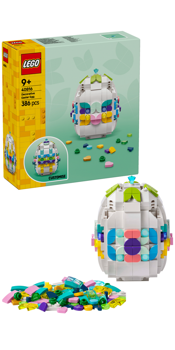 LEGO® Dekorativt påskägg Bygg- och lekset med vårgåva 40816