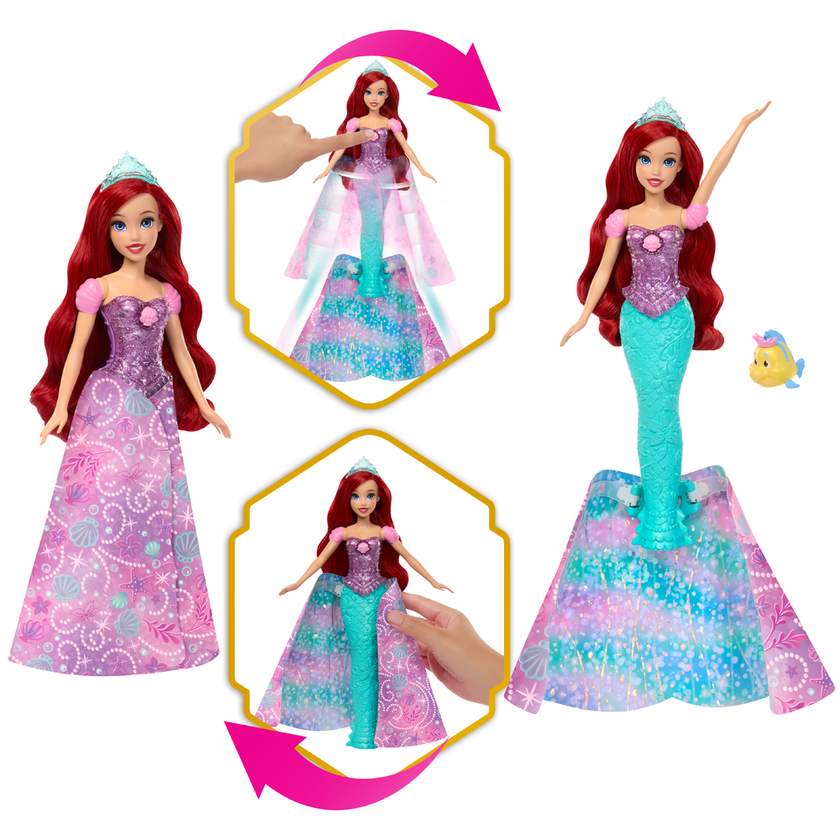Disney Princess Ariel förvandlingsdocka