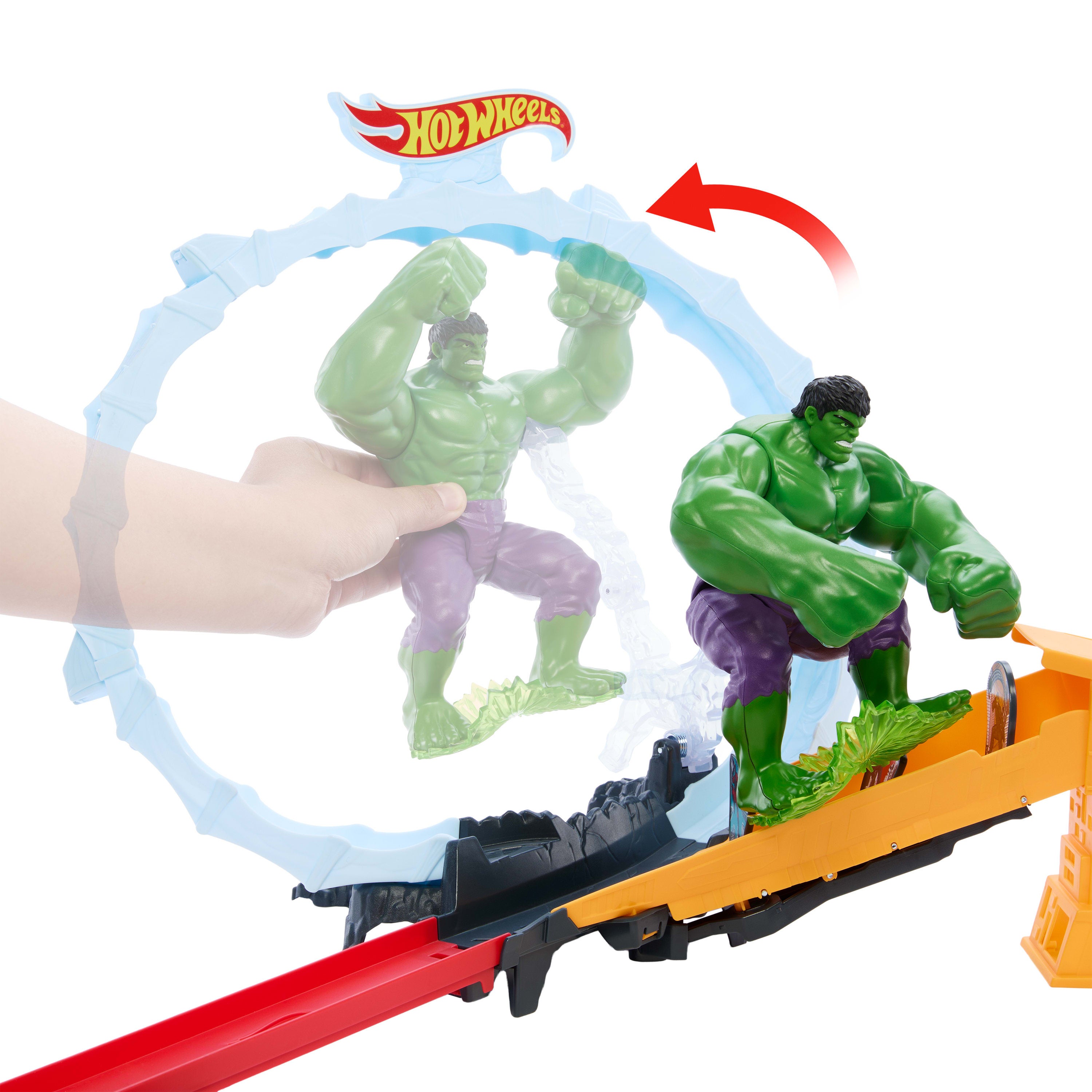 Hot Wheels Superstar Speeders Spider-Man & Hulken banset