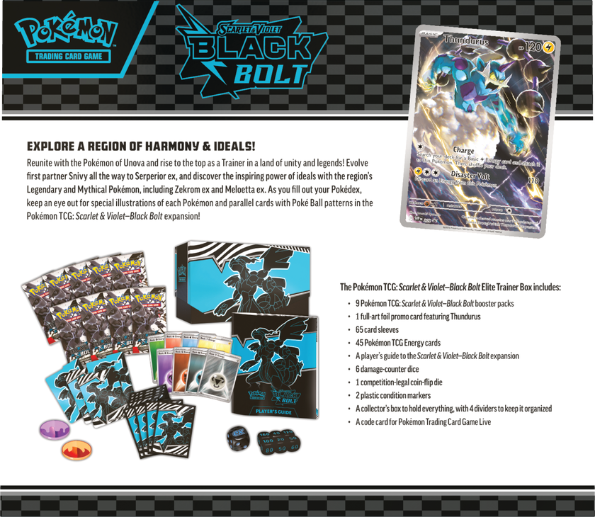 Pokémon, ZSV10.5 Black Bolt Elite Trainer Box